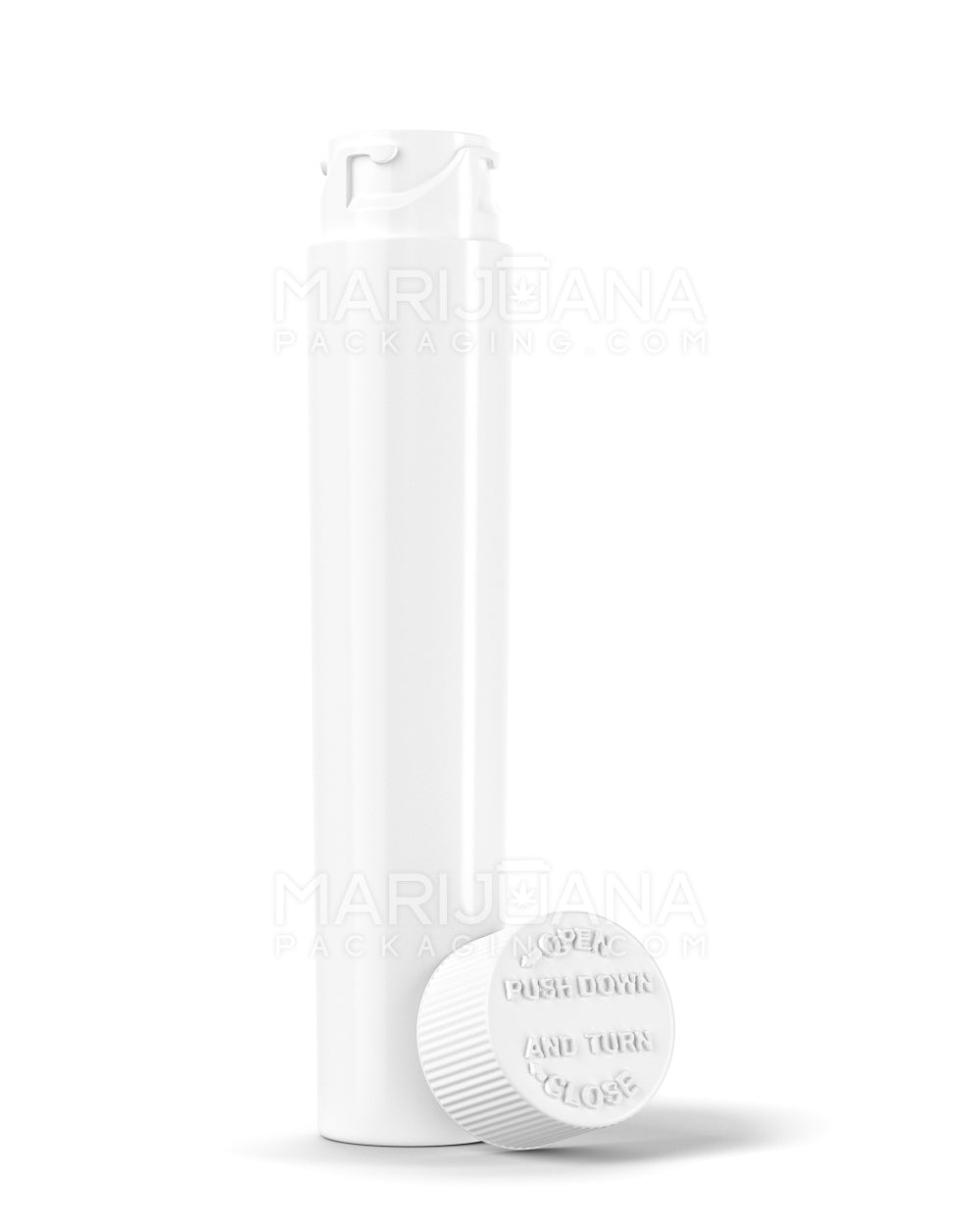 Child Resistant | Push Down & Turn Vape Cartridge Container | 72mm - White Plastic - 1650 Count - 3