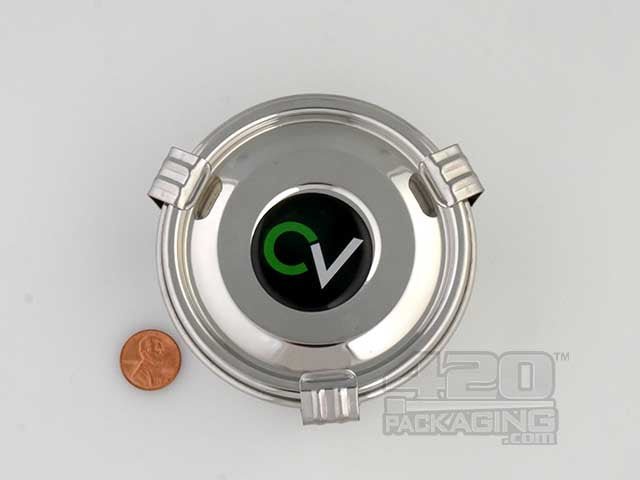 .175 Liter C-Vault Small Air Tight Metal Storage Jar With Boveda Pack - 2