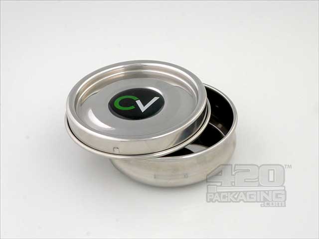 4-8 Grams C-Vault Extra Small Air Tight Metal Storage Jar With Boveda Pack - 4