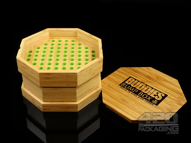 Buddies Wood Bump Box King Size Pre Roll Filling Device - 1