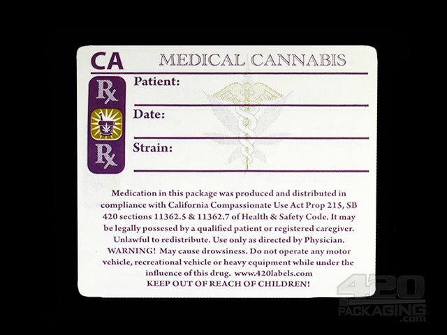 Colorado | CO RX Medical Compliant Labels | 1,000 Labels - View #2