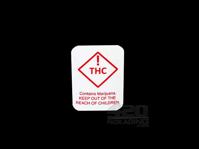 Colorado Red Retail Compliant Labels Small Size 1000/Roll - 1