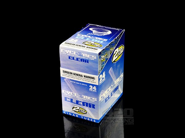 Cyclones Clear Natural Flavored Cones 24/Box - 2