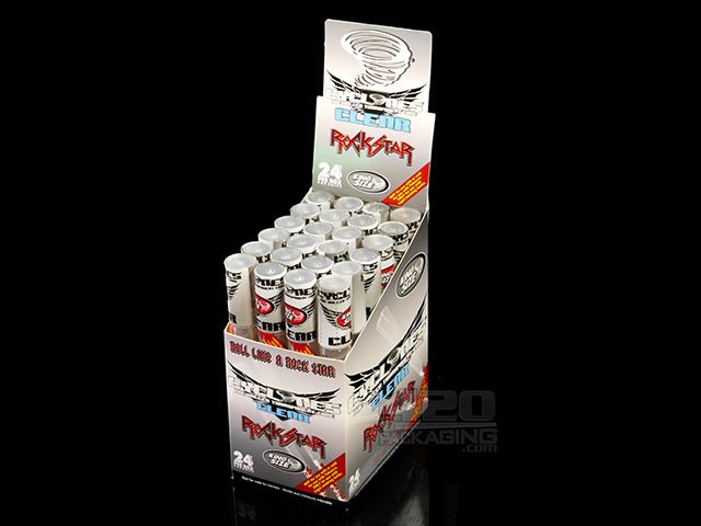 Cyclones Clear Rockstar Flavored King Size Cones 24/Box - 1