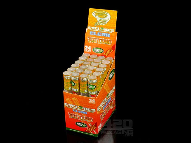 Cyclones Clear Tiki Tango Flavored King Size Cones 24/Box - 1