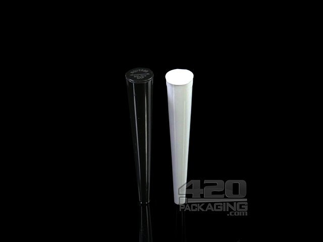 109mm Conical Plastic Child Resistant J-Tubes 1000-Box Opaque Black - 1