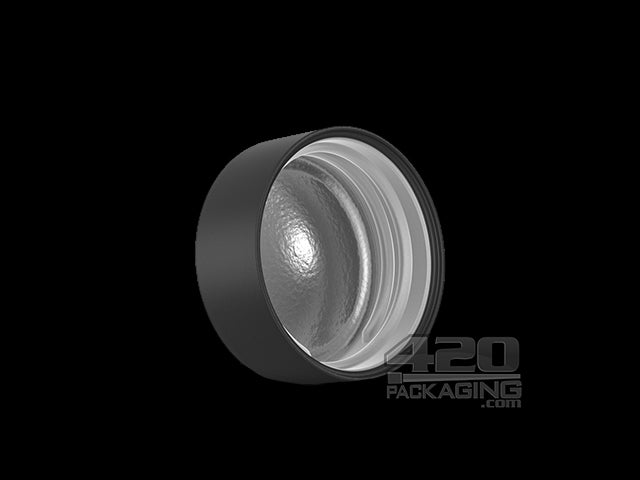38mm Smooth Push and Turn Child Resistant Plastic Caps With Foil Liner - Black - 320/Box - 3