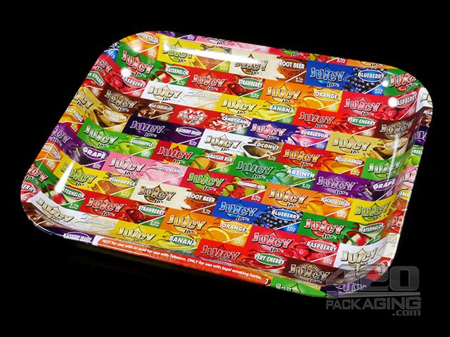 Juicy Collage Design Large Metal Rolling Tray - 1