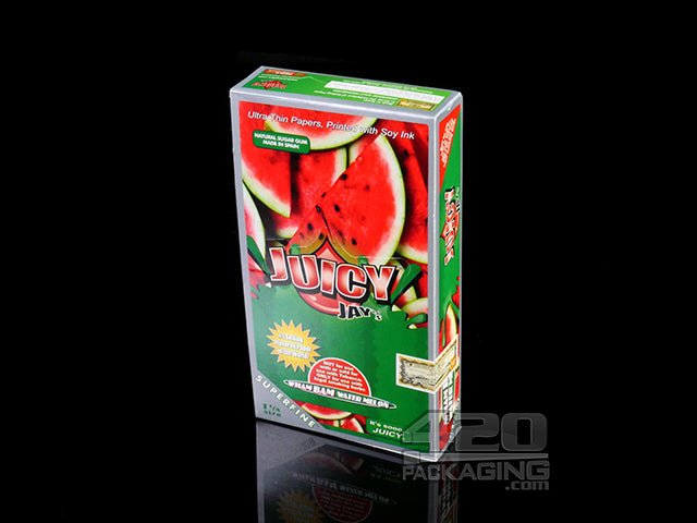 Juicy Jay's 1 1-4 Size Super Fine Wham Bam Watermelon Flavored Hemp Rolling Papers - 2