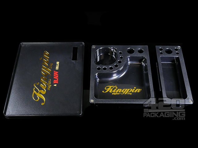 King Pin x RAW Detachable Rolling Tray - 5