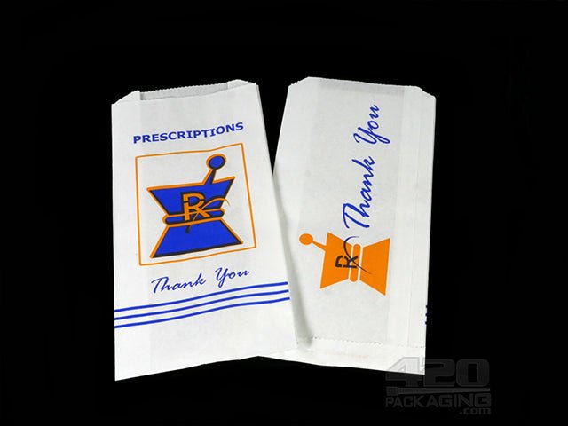 Medium Kraft Pharmacy Prescription Paper Bags 1000/Box - 1