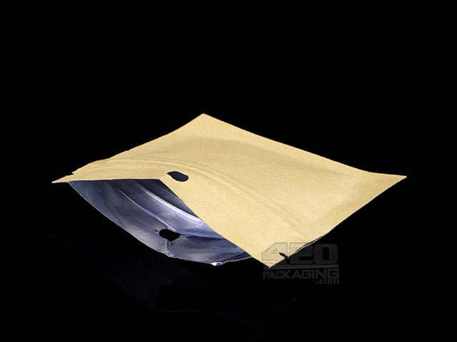 Kraft-Kraft 2" x 2" Mylar Flat Seal Zip Bags (0.5 grams) 1000/Box - 4