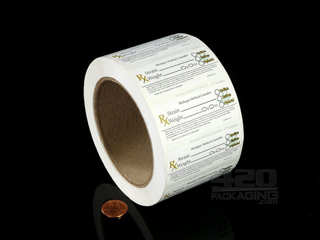 Michigan Rx Labels 1000/Roll - 2