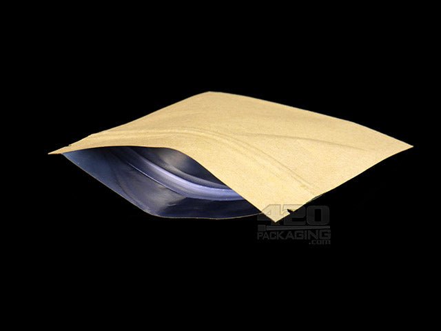 Kraft-Kraft 3.4" x 4" Mylar Flat Seal Zip Bags (1.0 grams) 1000/Box - 4