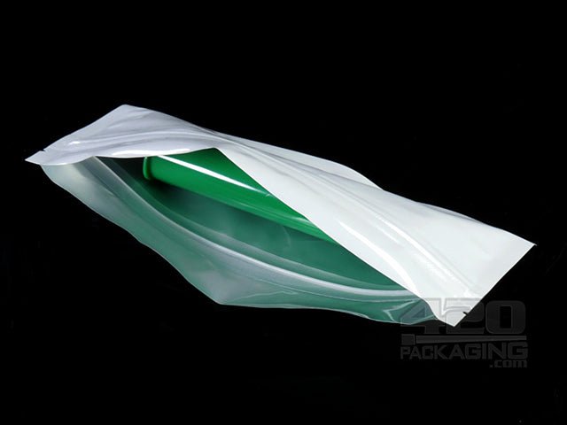 White-Clear 6" x 3" Mylar Flat Seal Zip Bags (Pre Rolls) 1000/Box - 3