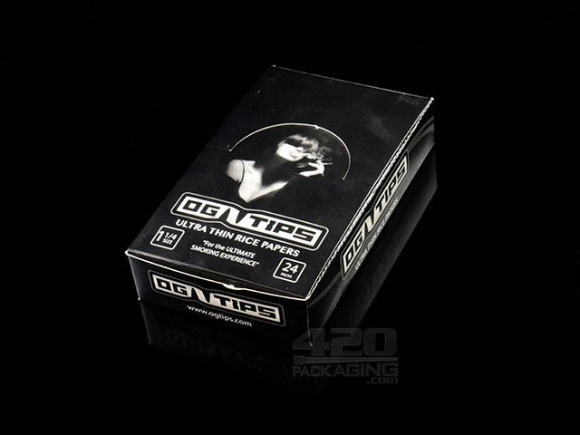 OG Tips 1 1-4 Size Rolling Papers 24/Box - 2