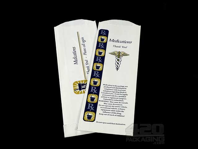 Small Paper Medication Exit Bags 1000/Box - 1