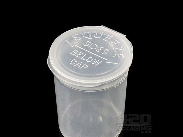Squeezetops® PST8 Transparent Child Resistant Container 1500/Box Clear - 3