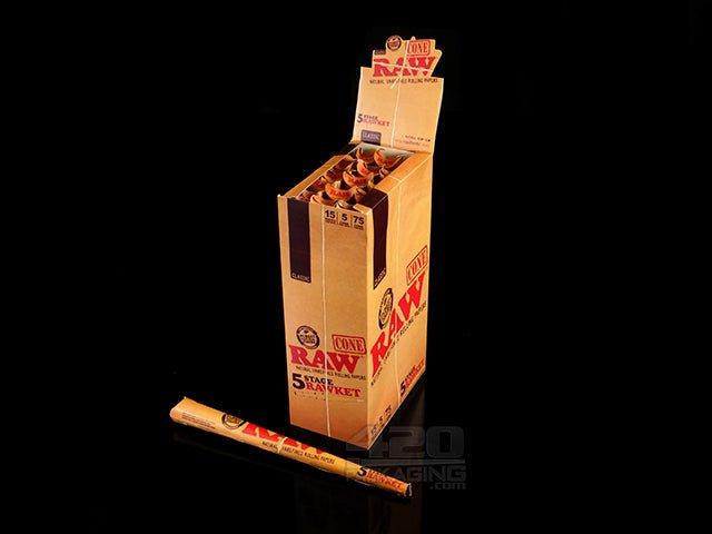 RAW 5 Stage Rawket Cones Variety Pack (15/Box) - 1