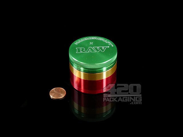 RAW x Hammer Craft Rasta Four Piece Aluminum Grinder - 2