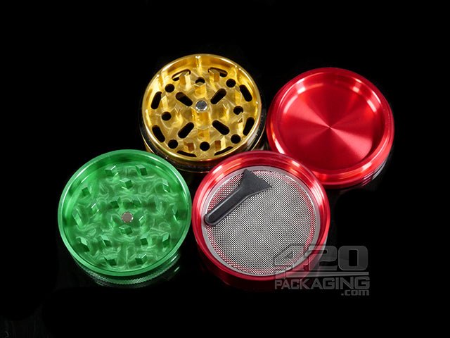 RAW x Hammer Craft Rasta Four Piece Aluminum Grinder - 3