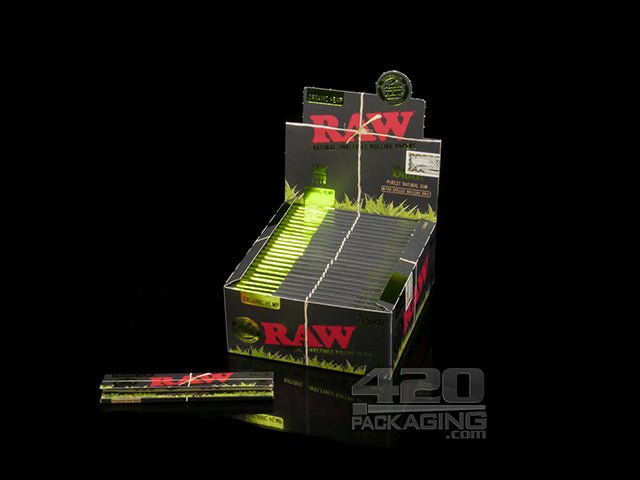 RAW Black King Size Slim Hemp Rolling Papers 50-Box - 1