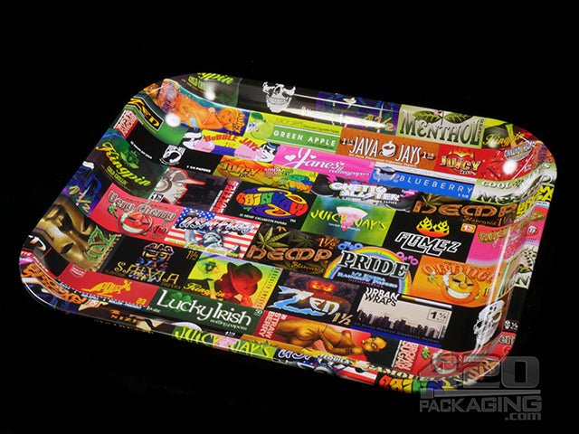 RAW History 101 Large Metal Rolling Tray 1/Box - 1