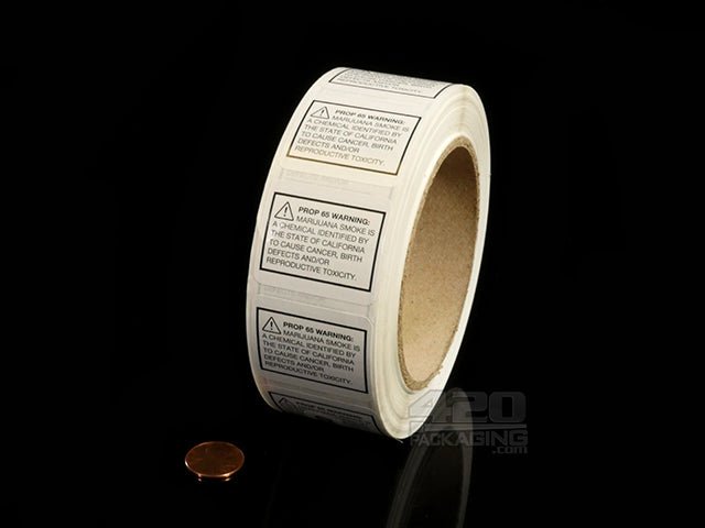 California Regulation Prop. 65 Warning Labels 1000/Roll - 2