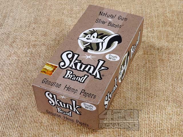 Skunk Brand Single Wide Hemp Rolling Papers 25/Box - 2