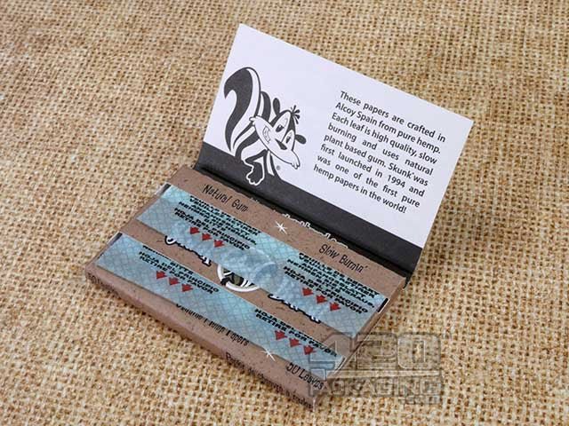 Skunk Brand Single Wide Hemp Rolling Papers 25/Box - 4