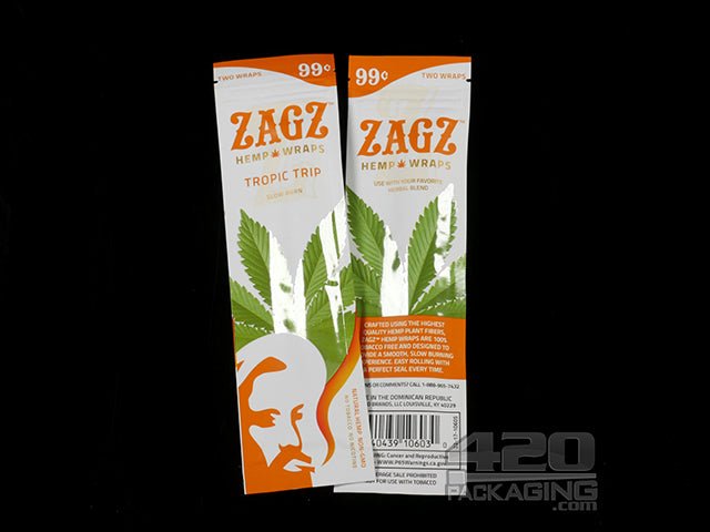 ZAGZ Tropic Trip Flavored Hemp Wraps 25/Box - 3