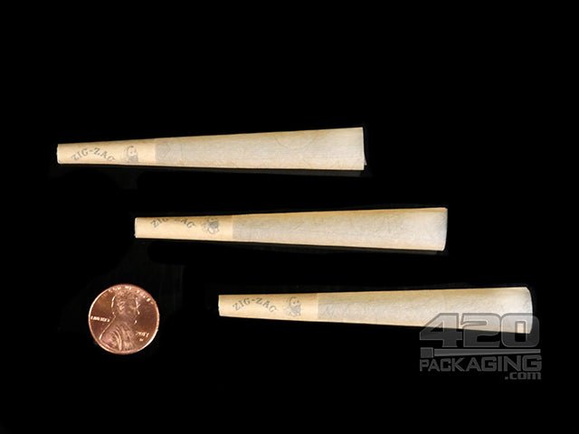 Zig-Zag 1 1-4 Size Pre Rolled Unbleached Paper Cones 900/Box - 3