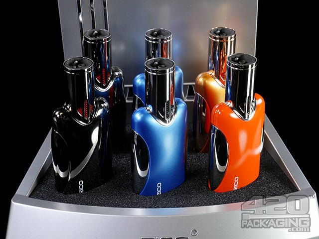 ZiCO ZD46 Metallic Mini Torch Lighters Display - 2