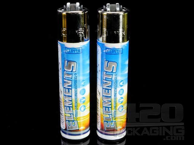 Clipper Lighter Elements Rolling Papers Logo 48/Box - 1