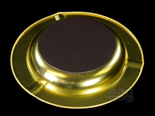 Elements Red Mini Round Magnetic Metal Ashtray - 4