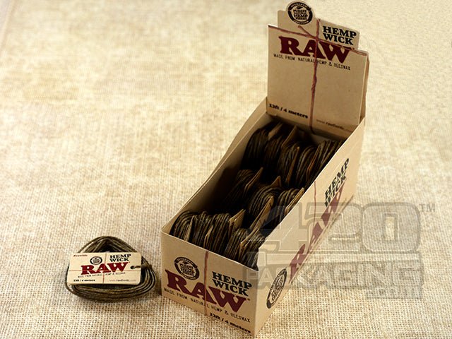 Raw Hemp Wick Large Bundles 4 Meters - 1