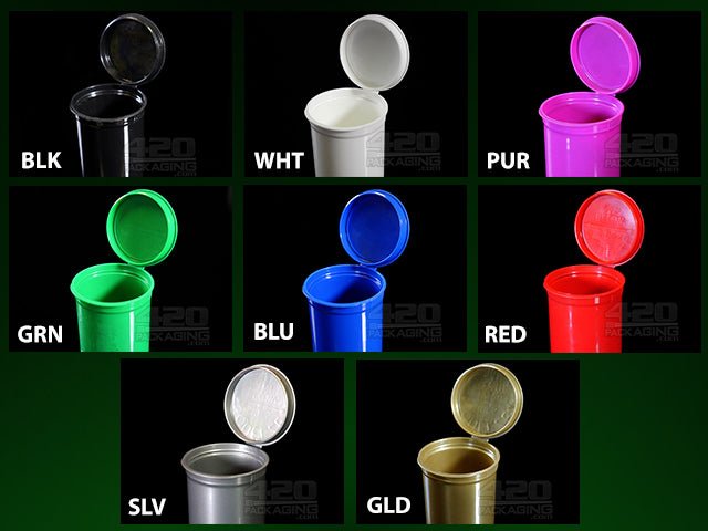 Squeezetops® PST8 Opaque Child Resistant Container 1500/Box WHT (Opaque White) - 4