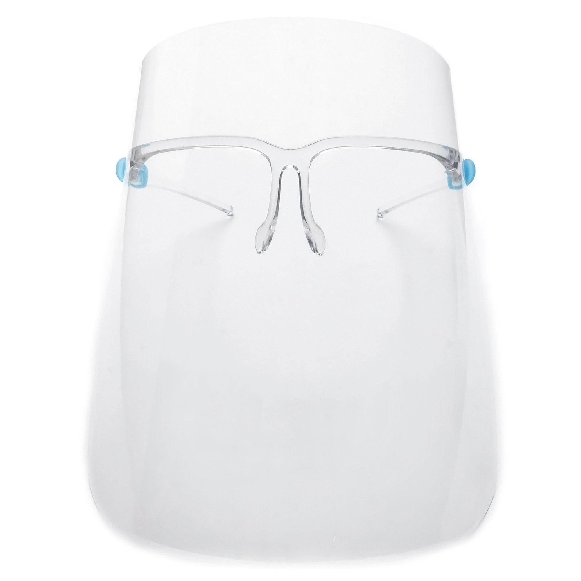 Anti-Fog Protective Face Shield w/ Glasses Frame - 10 Count - 2