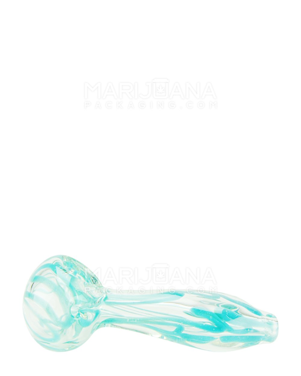 Swirl Spoon Hand Pipe | 4in Long - Glass - Assorted - 4