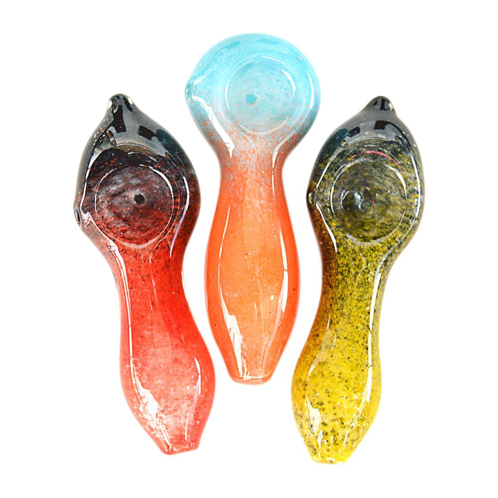 Assorted Frit Spoon Hand Pipes | 2.5in Long - Glass - 50 Count - 2