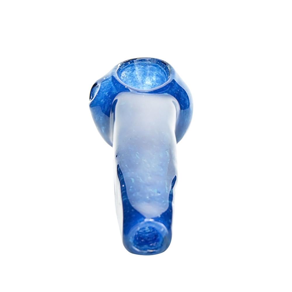 Frit Rectangular Spoon Hand Pipe | 4.5in Long - Glass - Assorted - 2