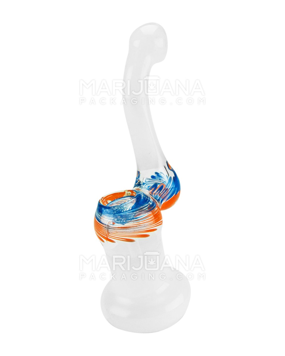 Swirl Frosted Bubbler | 6in Tall - Glass - Assorted - 3