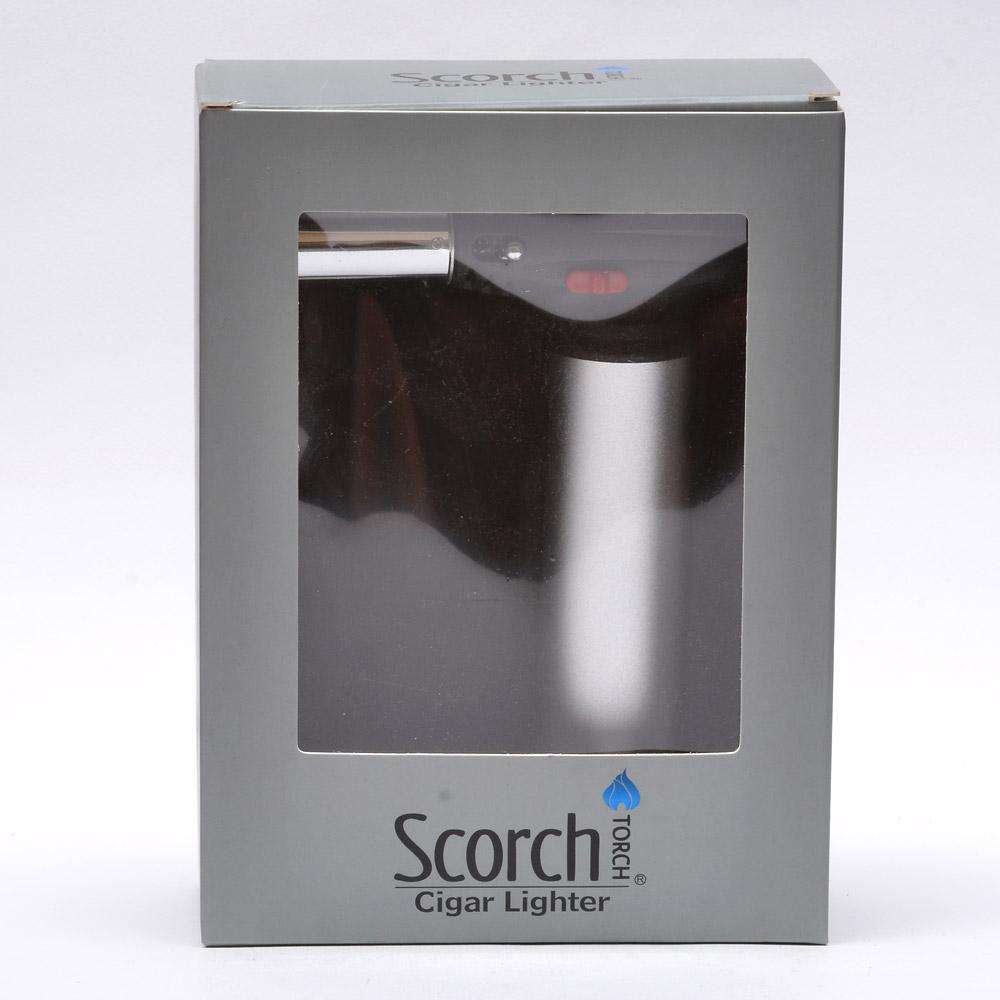 SCORCH TORCH | Premium Series Jet Cigar Torch w/ Safety Lock | 6.5in Tall - Butane - Assorted - 9
