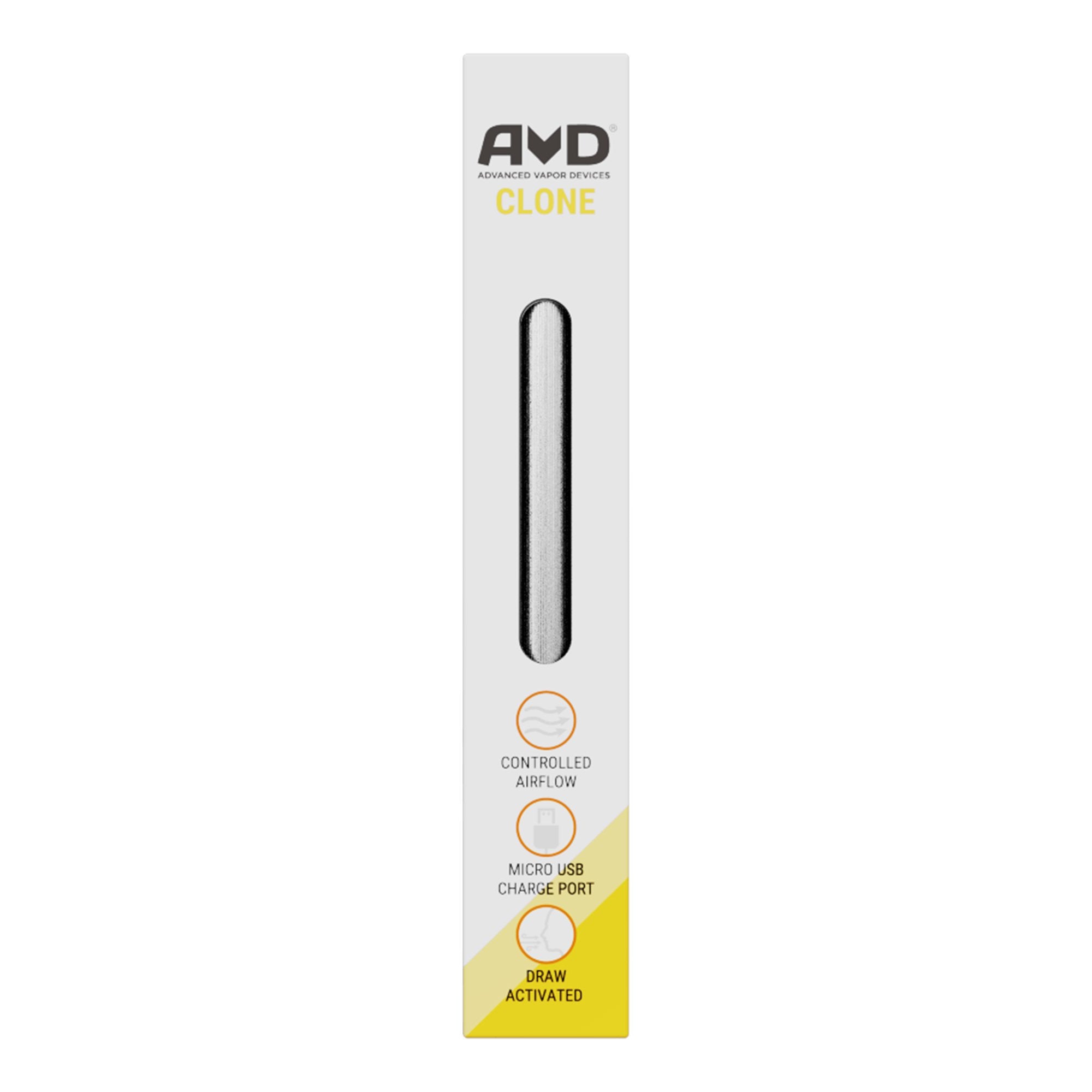 AVD | 'Retail Display' Clone Vape Batteries | 350mAh - Silver - 25 Count - 2