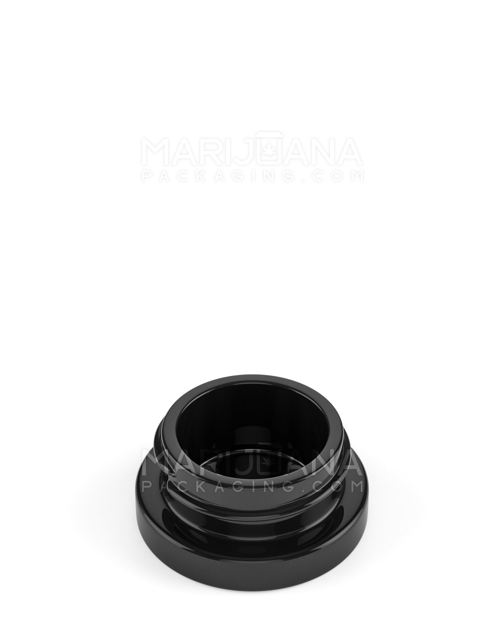Glossy Black Glass Concentrate Containers | 38mm - 9mL - 320 Count - 2