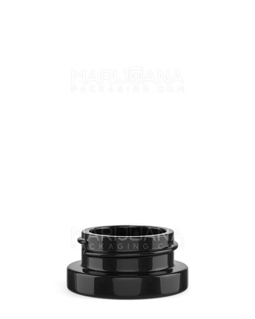 Glossy Black Glass Concentrate Containers | 38mm - 9mL - 320 Count - 1