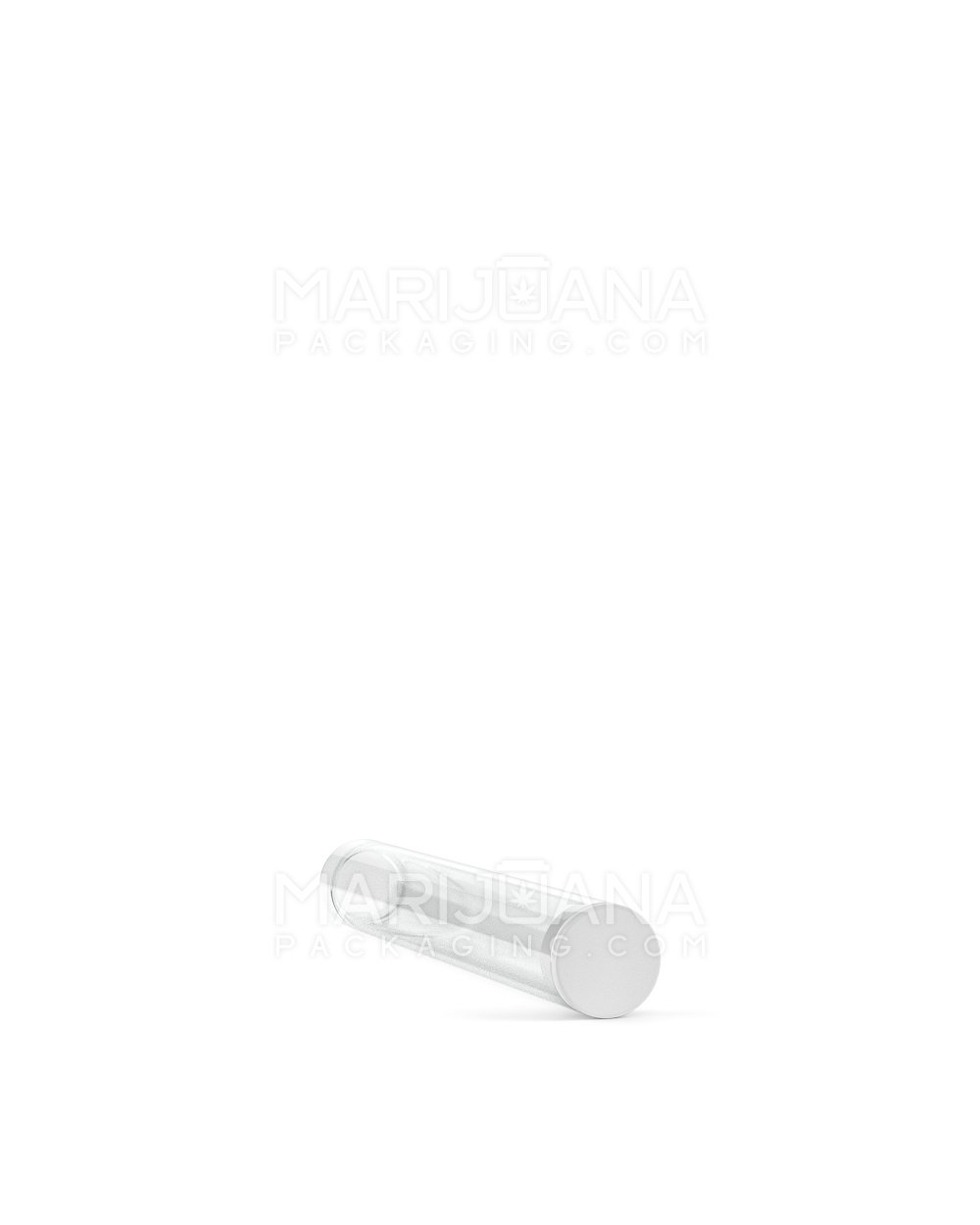 Buttonless Vape Cartridge Tube w/ White Cap | 86mm - Clear Plastic - 500 Count - 4