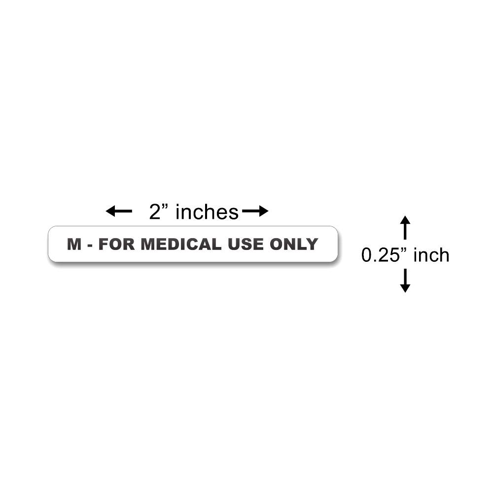 California Medical Warning Labels | 2in x 0.25in - Rectangle - 1000 Count - 4