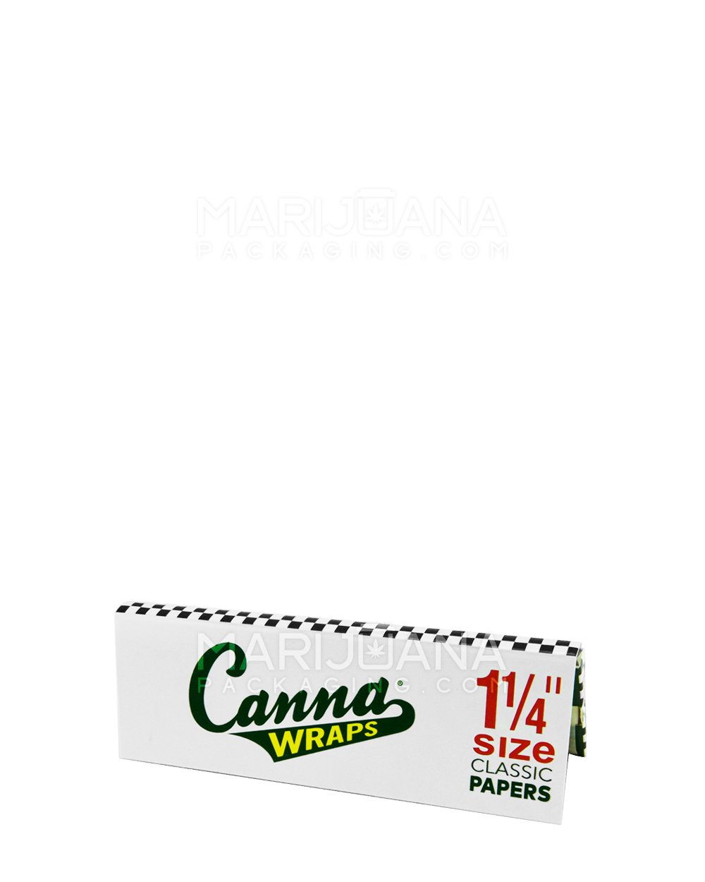 CANNA WRAPS | 'Retail Display' 1 1/4 Size Rolling Papers | 83mm - Classic - 25 Count - 6