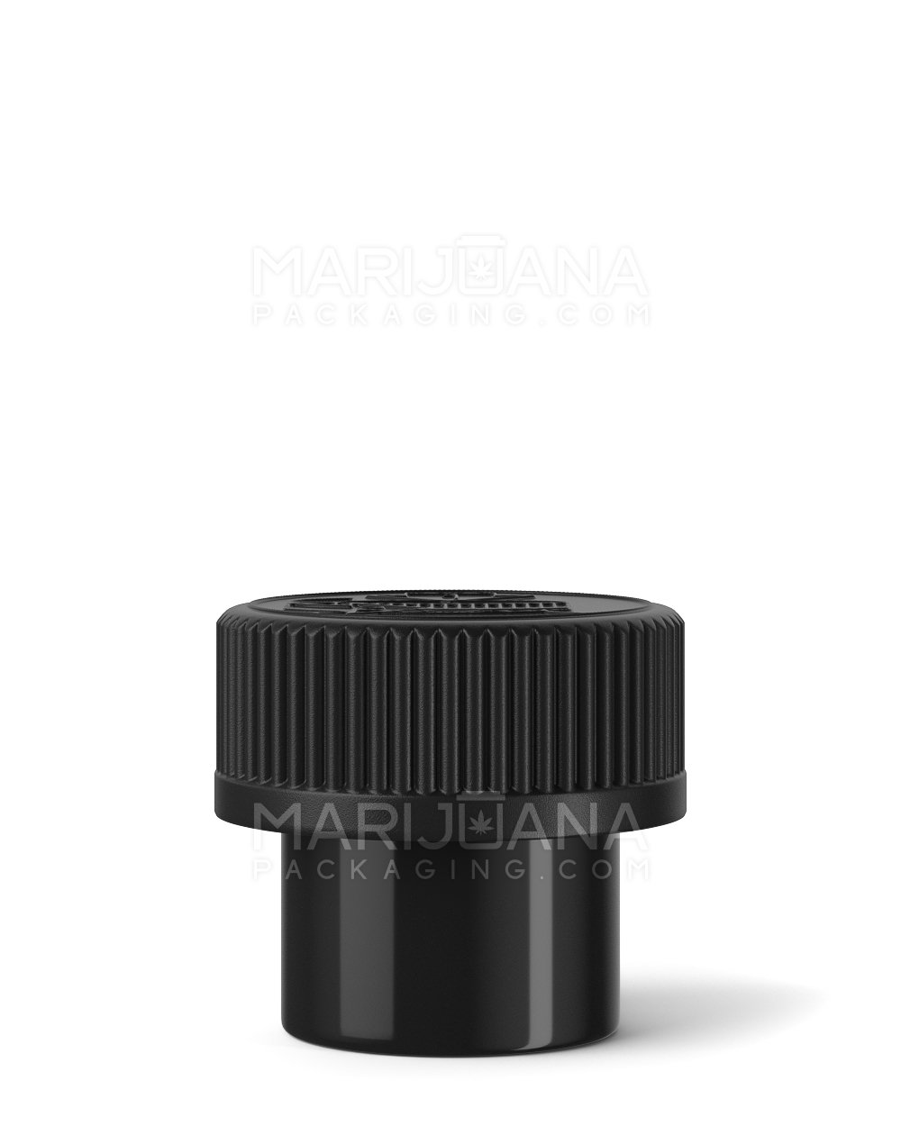 Child Resistant | Push Down & Turn Concentrate Container | 15mL - Black - 500 Count - 1